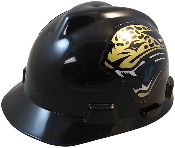 Jacksonville Jaguars NFL Officially licensed hard hat.