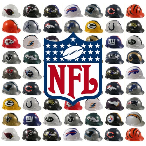 NFL Hard Hats OSHA & ANSI Approved
