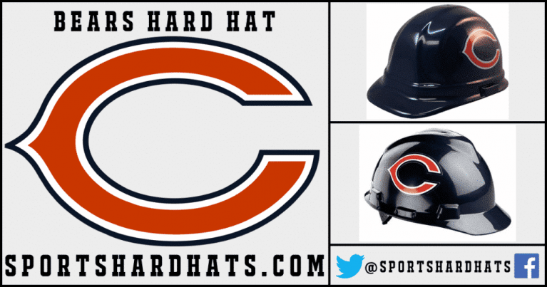 Bears Hard Hat, NFL Hard Hats, Sports Hard Hats, OSHA Hard Hats, ANSI Hard Hats