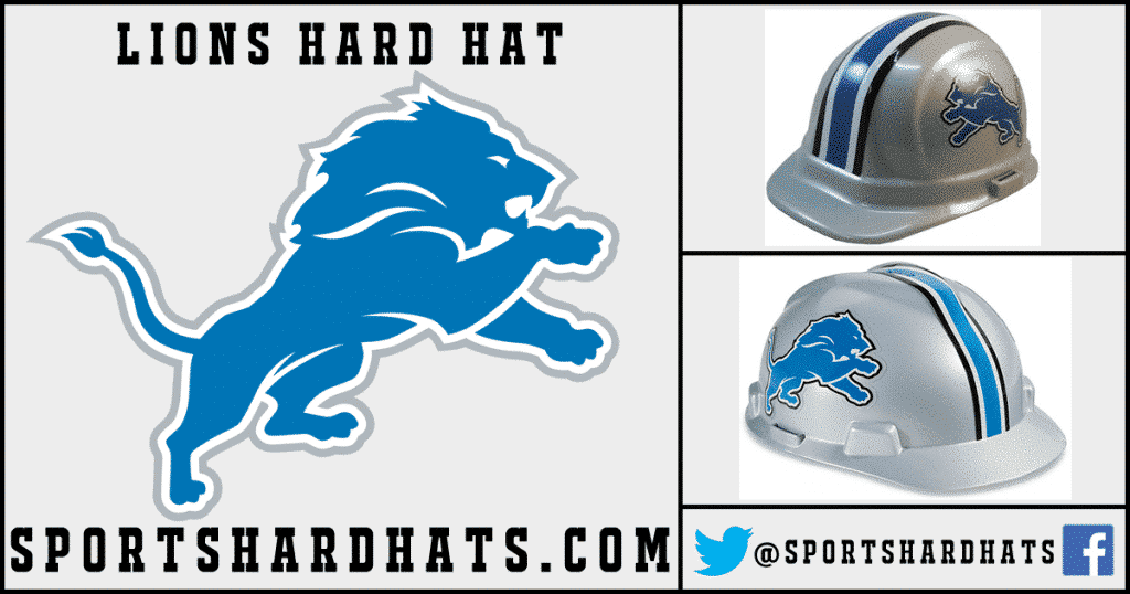 Lions Hard Hat, NFL Hard Hats, Sports Hard Hats, OSHA Hard Hats, ANSI Hard Hats