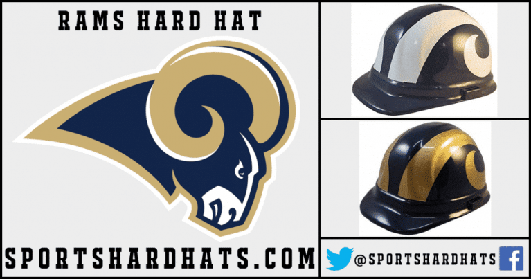 Rams Hard Hat, NFL Hard Hats, Sports Hard Hats, OSHA Hard Hats, ANSI Hard Hats