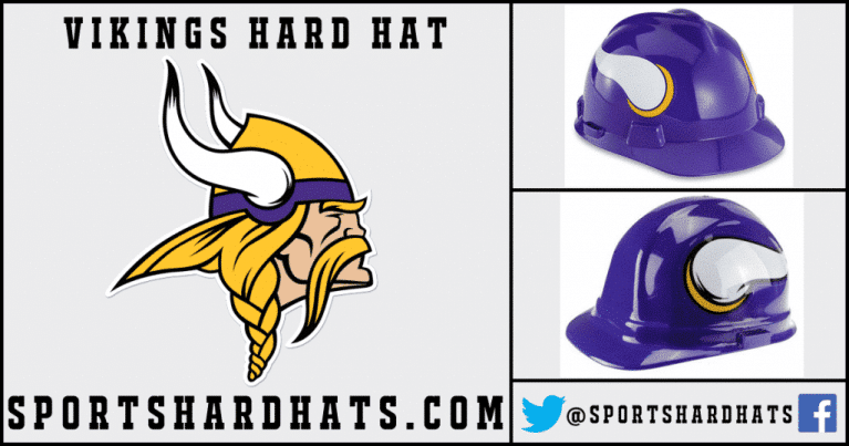 Vikings Hard Hat, NFL Hard Hats, Sports Hard Hats, OSHA Hard Hats, ANSI Hard Hats