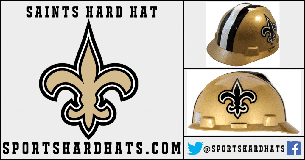 Saints Hard Hat, NFL Hard Hats, Sports Hard Hats, OSHA Hard Hats, ANSI Hard Hats