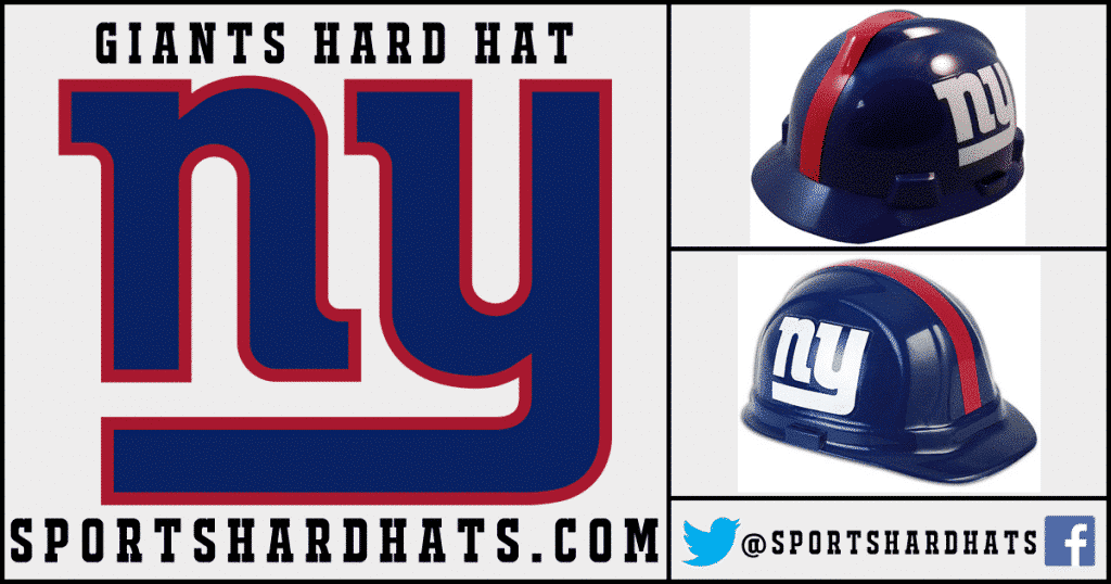 Giants Hard Hat, NFL Hard Hats, Sports Hard Hats, OSHA Hard Hats, ANSI Hard Hats