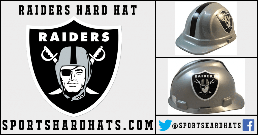 Raiders Hard Hat, NFL Hard Hats, Sports Hard Hats, OSHA Hard Hats, ANSI Hard Hats