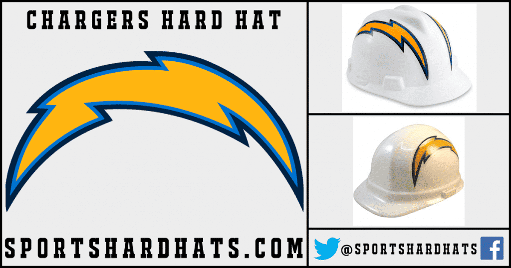 Chargers Hard Hat, NFL Hard Hats, Sports Hard Hats, OSHA Hard Hats, ANSI Hard Hats
