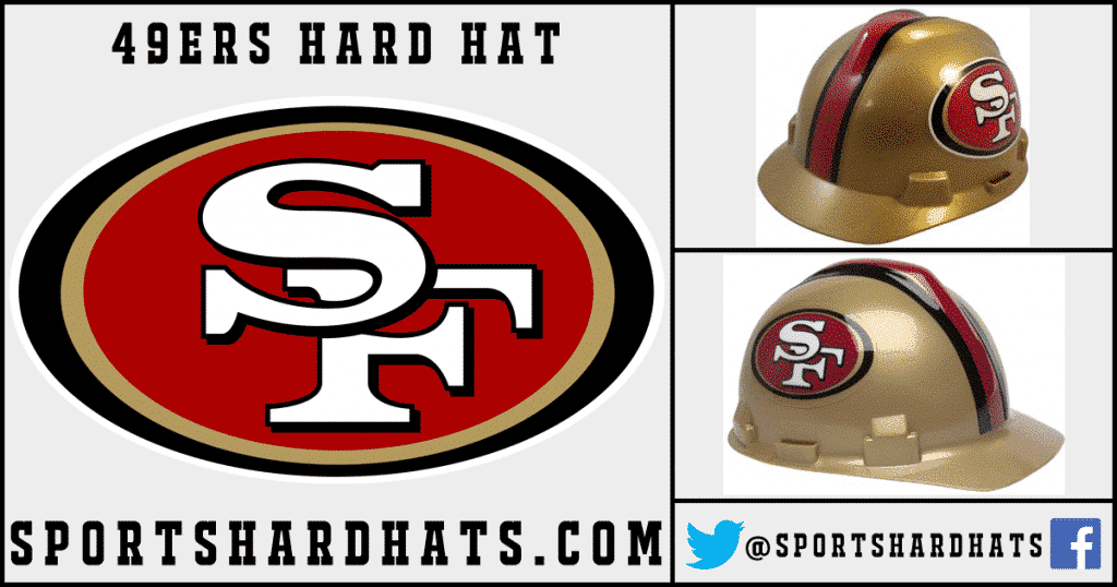 49ers Hard Hat, NFL Hard Hats, Sports Hard Hats, OSHA Hard Hats, ANSI Hard Hats
