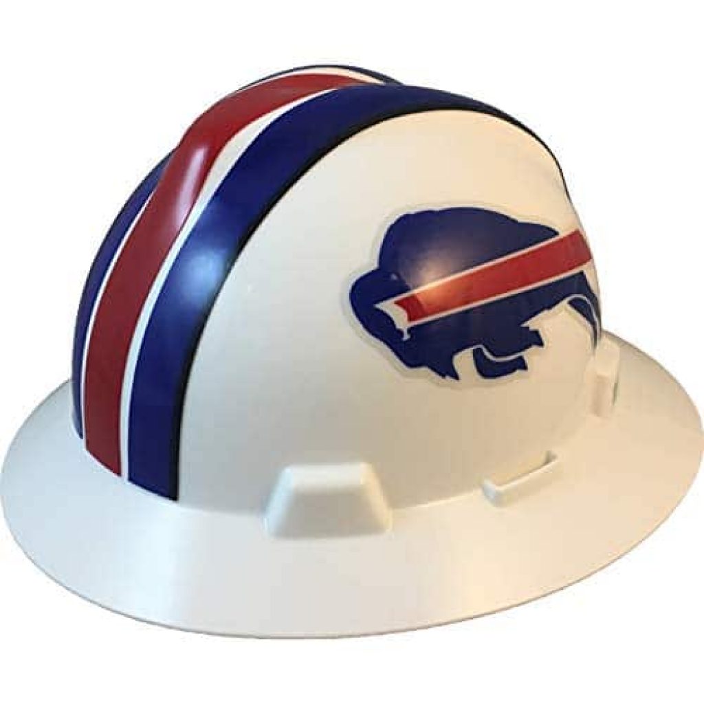 MSA 10194745 NFL VGard Full Brim Hard Hat, Buffalo Bills, Standard (61