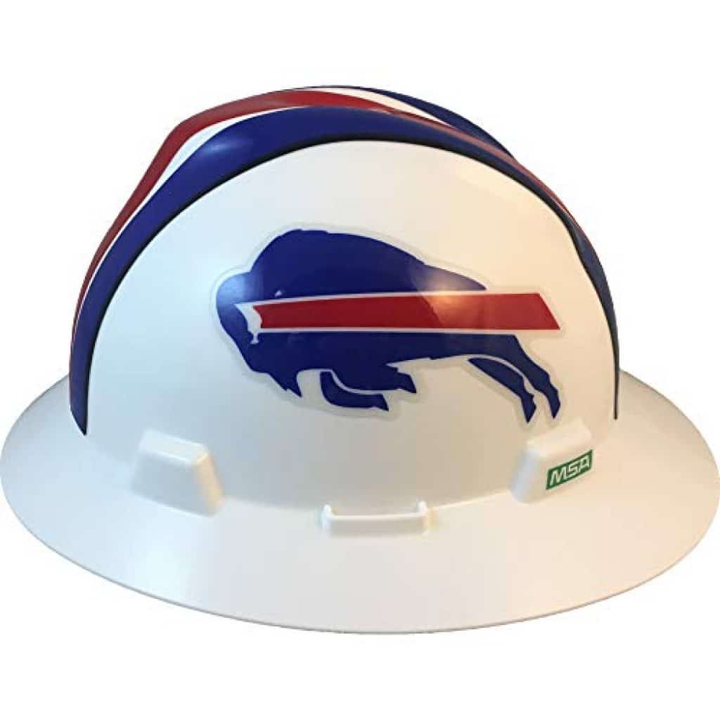 MSA 10194745 NFL VGard Full Brim Hard Hat, Buffalo Bills, Standard (61