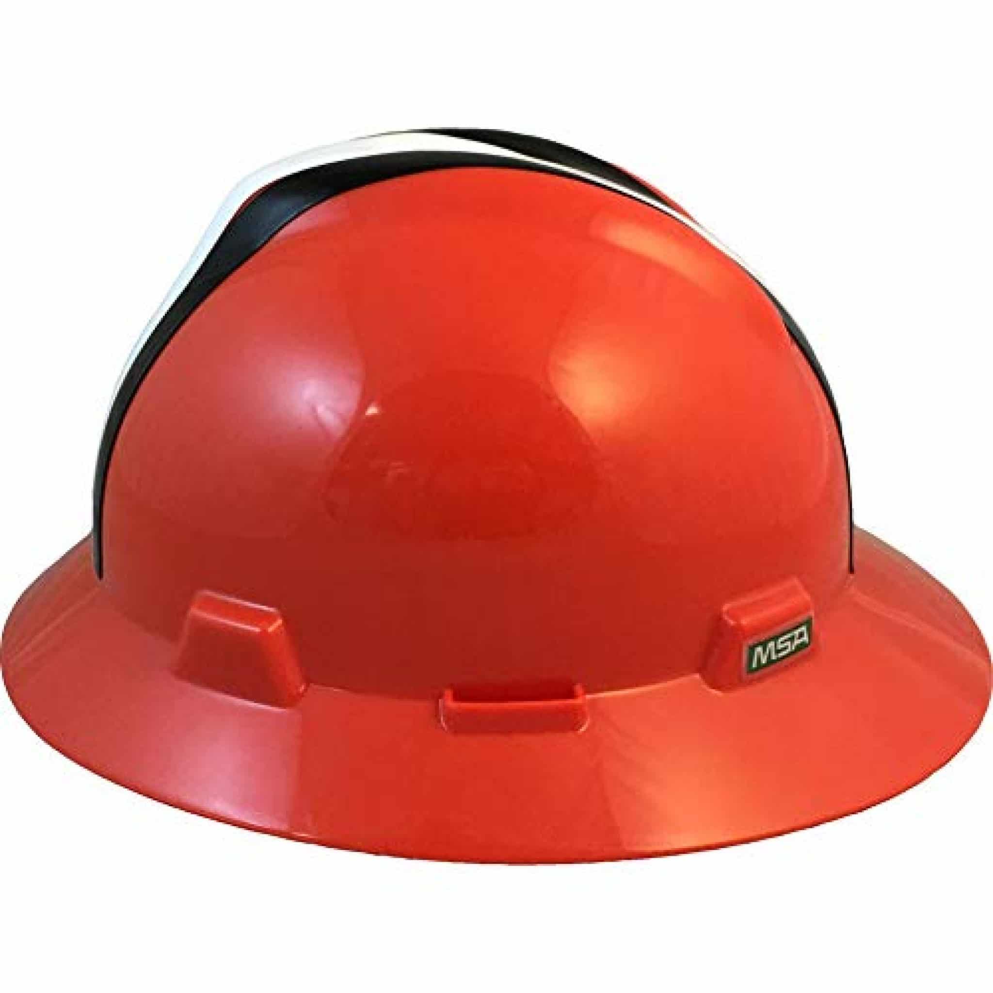 MSA 10194749 NFL VGard Full Brim Hard Hat, Cleveland Browns, Standard