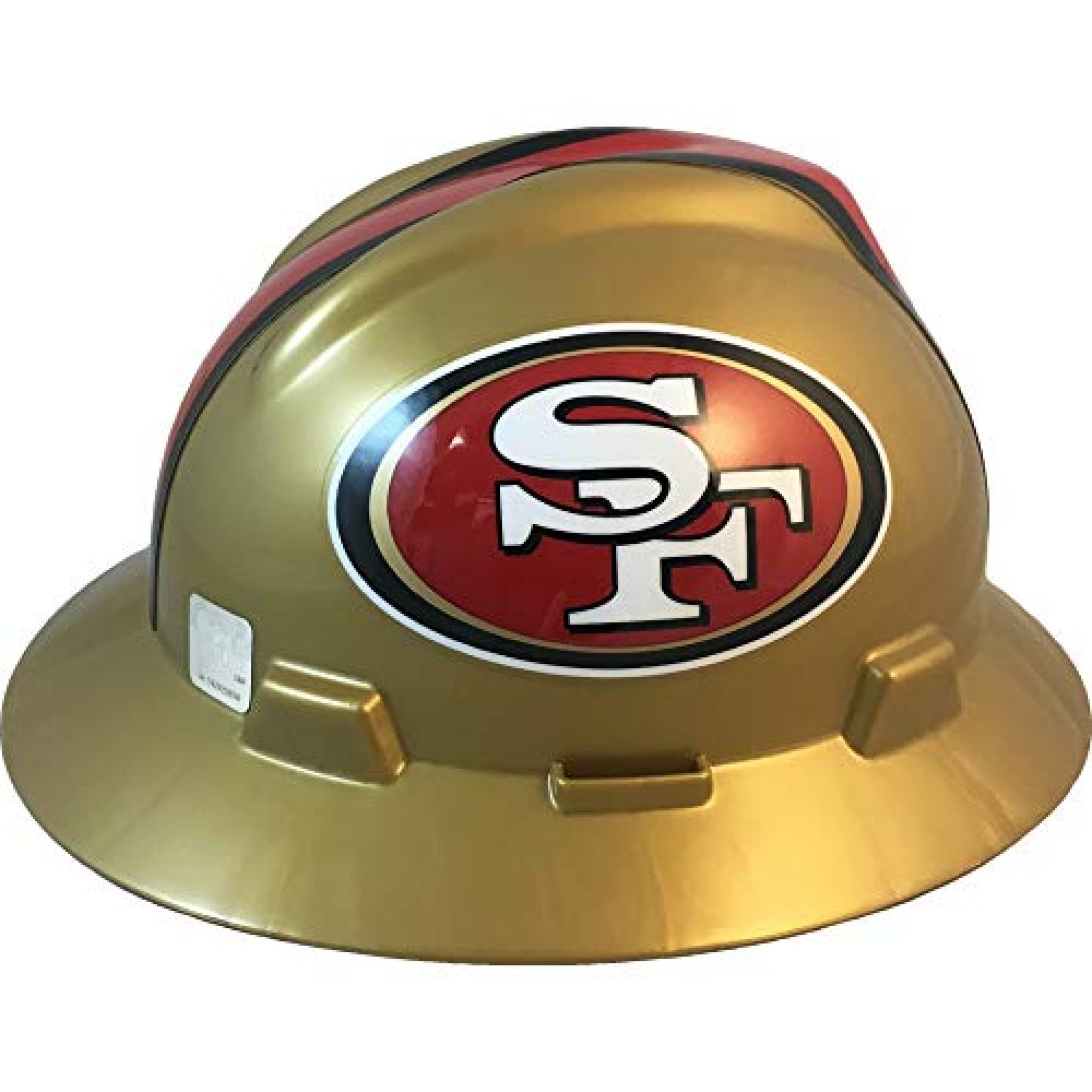MSA 10194781 NFL VGard Full Brim Hard Hat, San Francisco 49ers