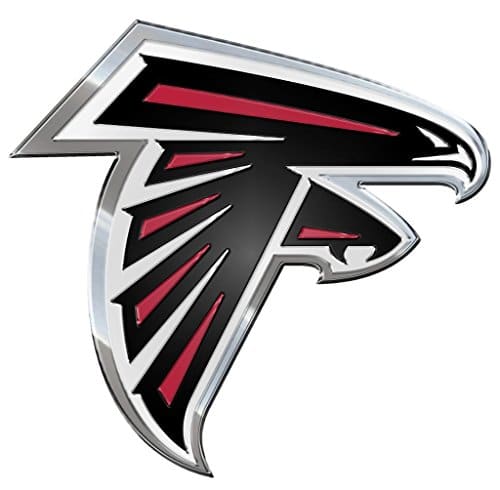 Atlanta Falcons Die Cut Automobile Emblem 4" x 3"