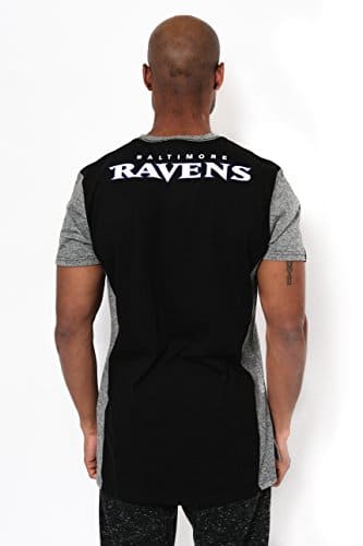 Baltimore Ravens Men's Raglan Block Short Sleeve Tee Shirt