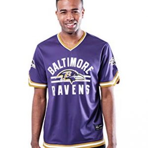 Baltimore Ravens V-Neck Mesh Stripe Jersey