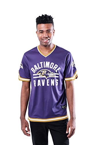 Baltimore Ravens V-Neck Mesh Stripe Jersey