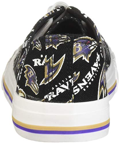 Baltimore Ravens Women's Low Canvas Sneaker