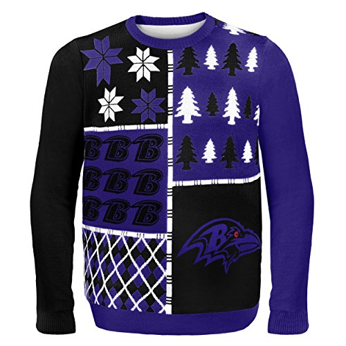 Busy Block Baltimore Ravens Ugly Sweater