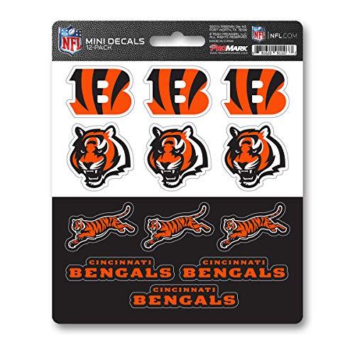 Cincinnati Bengals Mini Stickers 12 Pack