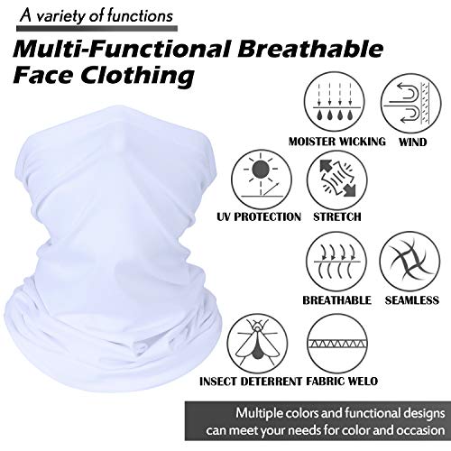 Face Cover Scarf UV Protection Neck Gaiter Scarf Sunscreen Breathable Bandana