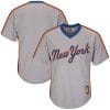Gray New York Mets Cooperstown V-Neck Jersey