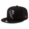 New Era Men's Black Atlanta Falcons Throwback 9FIFTY Adjustable Snapback Hat