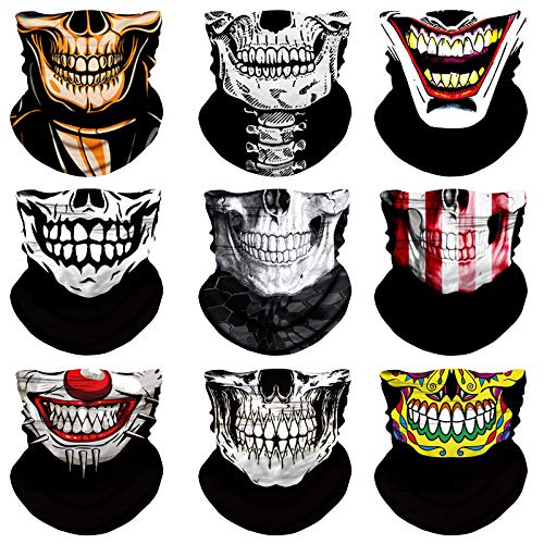 NTBOKW Neck Gaiter Face Mask for Men Women Bandana Face Mask Headband Headwear Gaiter Mask Multifunctional Headwear Seamless Face Cover Scarf Mask Breathable for Outdoor Windproof Sun Dust