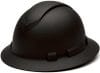 PYRAMEX Ridgeline Full Brim Hard Hat, 4-Point Ratchet Suspension, Matte Black Graphite Pattern