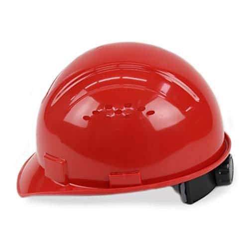 RK-HP14-RD, Hard Hat Cap Style with 4 Point Ratchet Suspension, 1EA (Red)