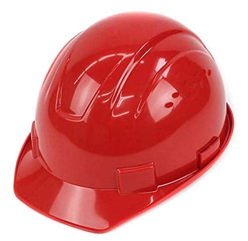 RK-HP14-RD, Hard Hat Cap Style with 4 Point Ratchet Suspension, 1EA (Red)