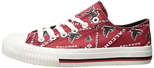 Women's Low Top Atlanta Falcons Logo Print Sneakers