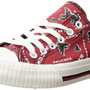 Women's Low Top Atlanta Falcons Logo Print Sneakers