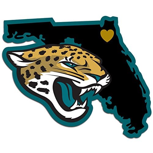 Black Jacksonville Jaguars Home State Decal