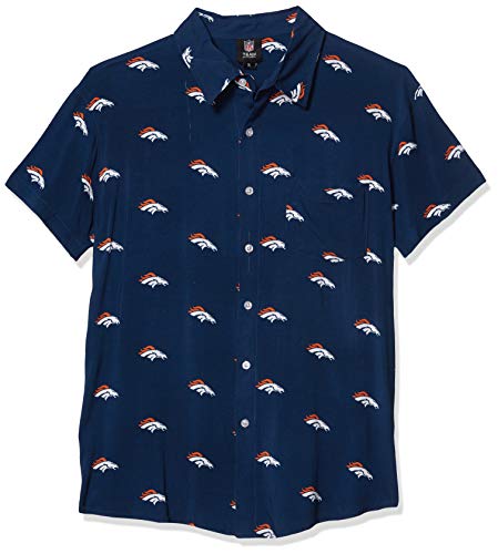 Button-Up Denver Broncos Golf Shirt