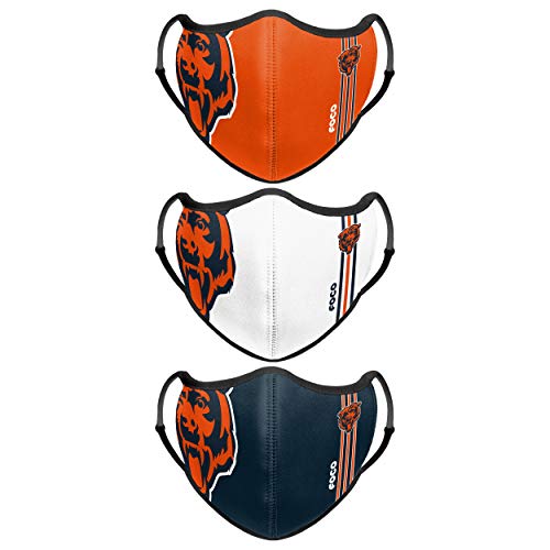 Chicago Bears Face Mask 3-Pack