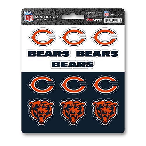 Chicago Bears Sticker Set Mini 12-Pack