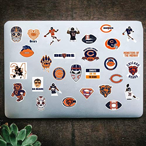 Chicago Bears Sticker Sheet 30 Piece Set