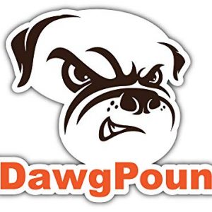 Cleveland Browns Dawg Pound Bumper Sticker Decal 5x4