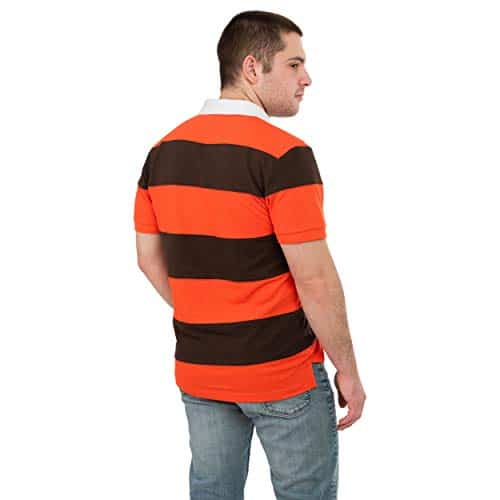Cleveland Browns Golf Shirt Striped Polo