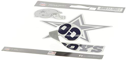 Dallas Cowboys Stickers Die Cut 3-Piece Sheet