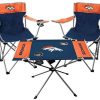 Denver Broncos 3-Piece Tailgate Kit with Table and Chairs
