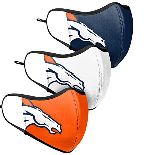Denver Broncos Face Mask 3-Pack