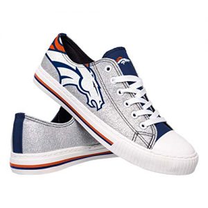 Denver Broncos Women's Low Top Canvas Sneakers
