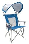 GCI Outdoor Waterside SunShade Folding Captain's Beach Chair with Adjustable SPF Canopy