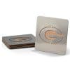 Green Bay Packers 4-Piece Stainless Steel Coaster Set