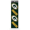Green Bay Packers Die Cut 4-Piece Sticker Sheet