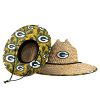 Green Bay Packers Floral Straw Sun Hat