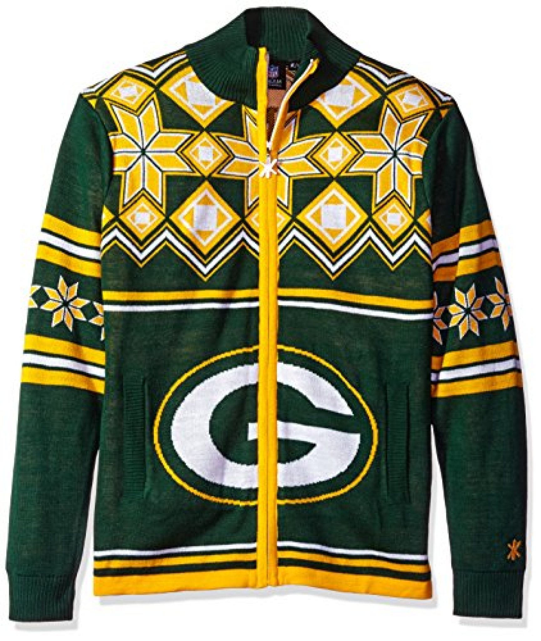 Green Bay Packers Ugly Sweater Jacket | Sports Hard Hats