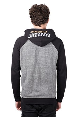 Jacksonville Jaguars Raglan Hoodie Full Zipper