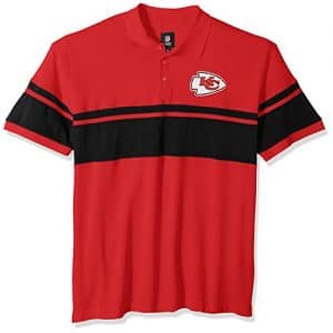 Kansas City Chiefs Golf Shirt Striped Polo