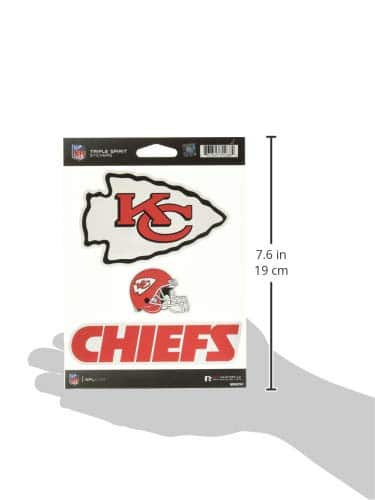 Kansas City Chiefs Sticker Sheet 3-Piece Set